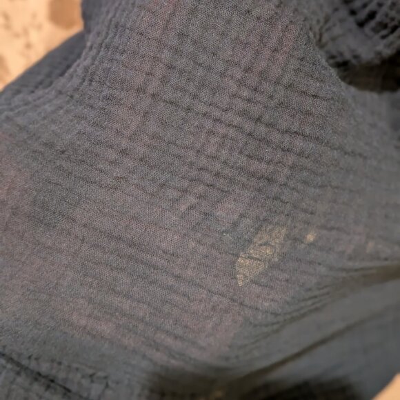 Xhilaration Sheer Tiered Navy Blue Swim Suit Cover Up, Size M, EUC! - Picture 7 of 9